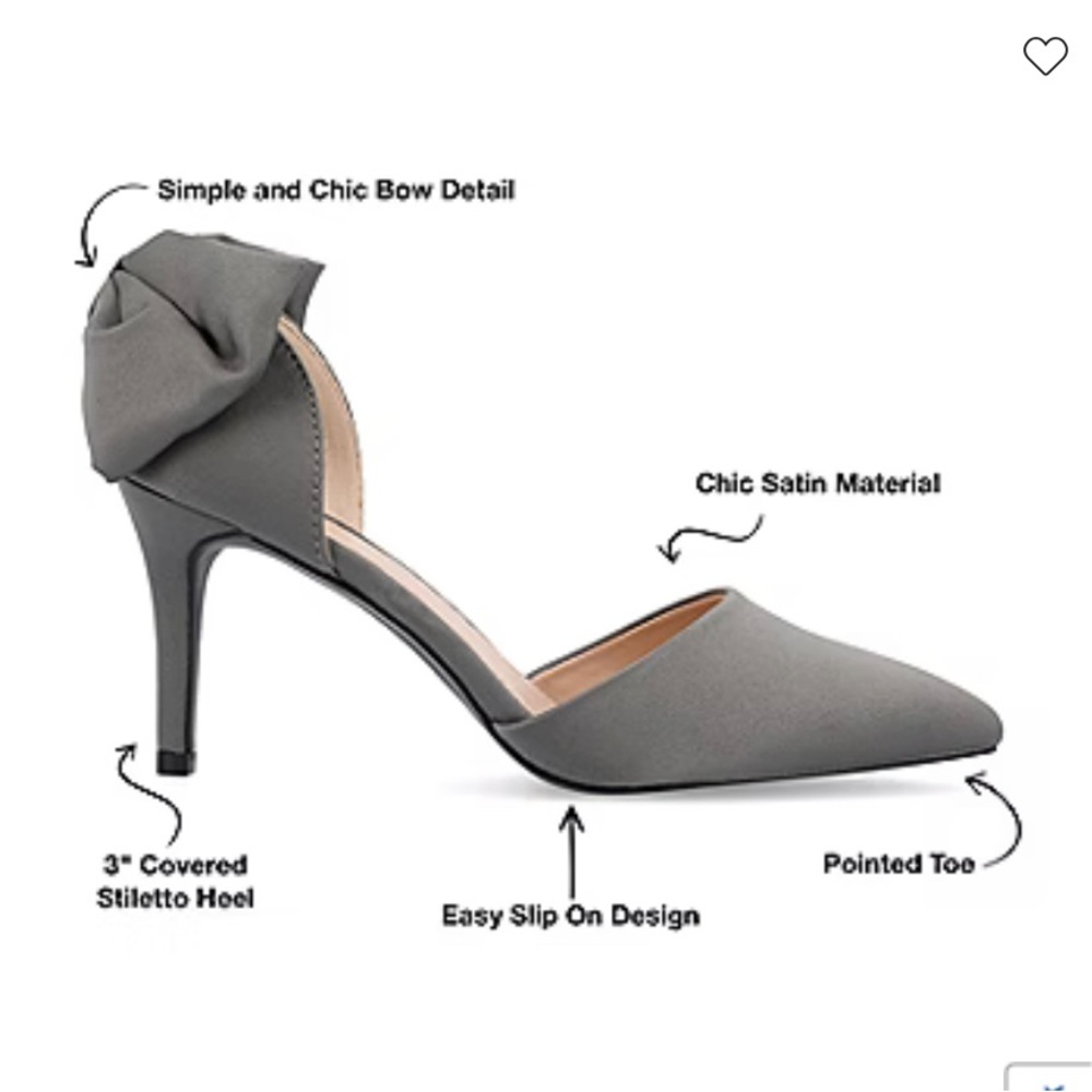 Journee Collection women’s Tanzi pointed Toe stiletto Heel pumps - Picture 6 of 10